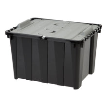 Load image into Gallery viewer, IRIS Storage Container With Wing Lid, 48 Quarts, 13 5/8in x 16in x 20 5/16in, Black