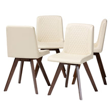 Load image into Gallery viewer, Baxton Studio Pernille Dining Chairs, Cream, Set Of 4 Chairs
