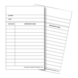 Top Notch Teacher Products Library Cards, 5in x 3in, White/Black, 50 Cards Per Pack, Case Of 10 Packs