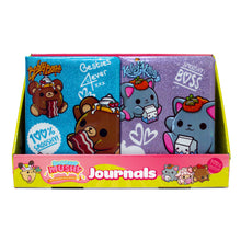 Load image into Gallery viewer, Inkology Glitter Smooshy Mushy Journals, 5-7/8in x 8-1/4in, College Ruled, 64 Pages (128 Sheets), Assorted Designs, Pack Of 8 Journals