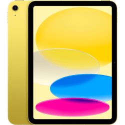 Apple iPad Tablet, 10.9in Touch Screen, 256GB Storage, iPadOS 16, Yellow