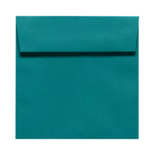Load image into Gallery viewer, LUX Square Envelopes, 6 1/2in x 6 1/2in, Peel &amp; Press Closure, Teal, Pack Of 50