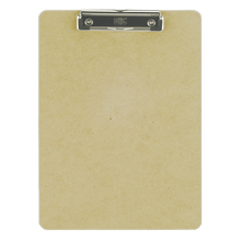 Load image into Gallery viewer, OIC Low-profile Clipboard - 1in Clip Capacity - 9in x 12 1/2in - Low-profile - Hardboard - Brown - 1 Each