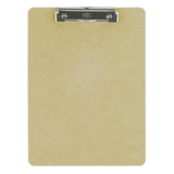 OIC Low-profile Clipboard - 1in Clip Capacity - 9in x 12 1/2in - Low-profile - Hardboard - Brown - 1 Each