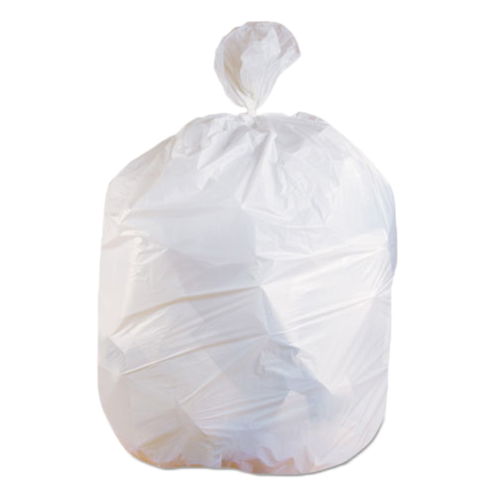 Pinnacle Plastics Extra-Heavy-Duty Trash Can Liners, 39in x 33in, Clear, Case Of 100