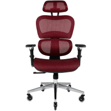 Load image into Gallery viewer, Nouhaus Ergo3D Ergonomic Fabric High-Back Office Chair, Dark Burgundy