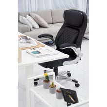 Load image into Gallery viewer, Nouhaus Posture Ergonomic PU Leather High-Back Executive Office Chair, Flat Black