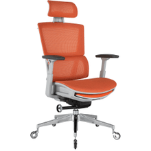 Load image into Gallery viewer, Nouhaus Rewind Ergonomic Fabric High-Back Executive Office Chair, Orange