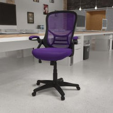 Load image into Gallery viewer, Flash Furniture Ergonomic Mesh High-Back Office Chair, Purple