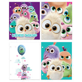 Inkology 2-Pocket Portfolios, 11-3/4in x 9-1/2in, Letter Size, Hatchlings Designs, Pack Of 24 Portfolios