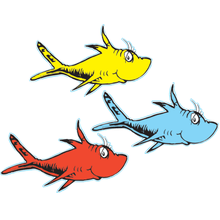 Load image into Gallery viewer, Eureka Paper Cutouts, 5in, One Fish, Two Fish, Pack Of 36