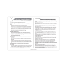 Load image into Gallery viewer, ComplyRight City &amp; County Specialty Posters, Living Wage Ordinance, Bilingual, Santa Fe, 11in x 17in