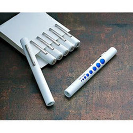 ADLITE Disposable Penlights, 5 1/2in, Gray, Pack Of 6