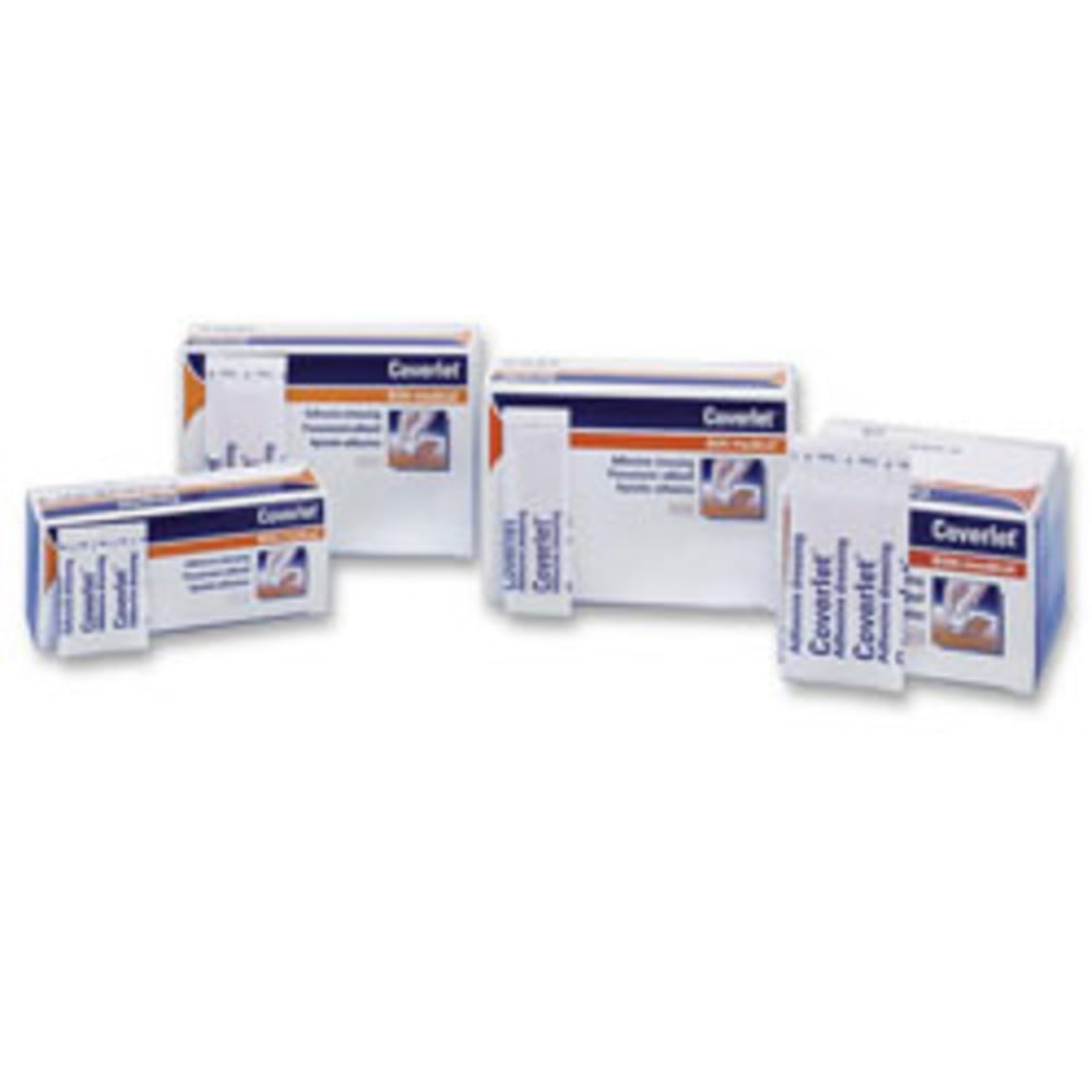 Coverlet Fabric Adhesive Bandages, Spots, 1 1/4in Oval, Box Of 100