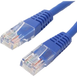 4XEM 50FT Cat6 Molded RJ45 UTP Ethernet Patch Cable (Blue) - 50 ft Category 6 Network Cable for Network Device, Notebook, Computer, Router, Switch, Gaming Console - First End: 1 x RJ-45 Network - Male - Second End: 1 x RJ-45 Network - Male