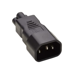 Eaton Tripp Lite Series IEC C14 to IEC C5 Power Cord Adapter - 7A, 125V, Black - Power connector adapter - IEC 60320 C14 to IEC 60320 C5 - AC 100-250 V - 7 A - black - North America