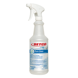 Betco Empty Spray Bottles For SenTec Pure Linen Air Fresheners, 1 Qt, Pack Of 12 Bottles