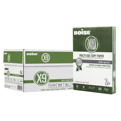 Boise X-9 Multi-Use Printer & Copy Paper, 200 Reams, White, Ledger (11in x 17in), 100000 Sheets Per Pallet, 20 Lb, 92 Brightness