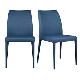 Eurostyle Senna Side Chairs, Blue, Set Of 2 Chairs