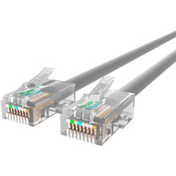 Belkin CAT5e Patch Cable - RJ-45 Male - RJ-45 Male - 7ft - Gray