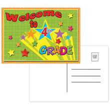 Load image into Gallery viewer, Top Notch Teacher Products Welcome To 4th Grade Postcards, 4 1/2in x 6in, Multicolor, 30 Postcards Per Pack, Bundle Of 12 Packs