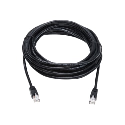 Eaton Tripp Lite Series Cat6a 10G Snagless UTP Ethernet Cable (RJ45 M/M), Black, 25 ft. (7.62 m) - Patch cable (DTE) - RJ-45 (M) to RJ-45 (M) - 25 ft - UTP - CAT 6a - IEEE 802.3af - snagless, stranded - black