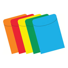 Load image into Gallery viewer, Top Notch Teacher Products Brite Primary Pockets, 5 1/2in x 3 1/2in, Peel &amp; Stick, Assorted Colors, Case Of 375