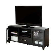 Load image into Gallery viewer, South Shore Adrian TV Stand For TVs Up To 60in, Black Oak