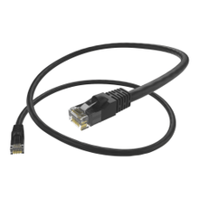Load image into Gallery viewer, UNC Group - Patch cable - RJ-45 (M) to RJ-45 (M) - 7 ft - UTP - CAT 6 - snagless, stranded - black, RAL 9005