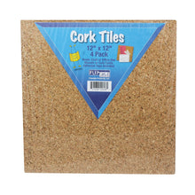 Load image into Gallery viewer, Flipside Products Cork Tiles, 12in x 12in, Set of 4
