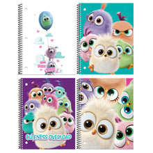 Load image into Gallery viewer, Inkology Spiral Notebooks, 8in x 10-1/2in, College Ruled, 140 Pages (70 Sheets), Hatchlings, Pack Of 12 Notebooks