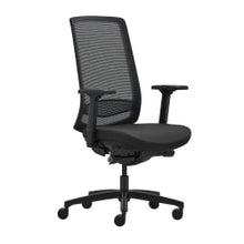 Load image into Gallery viewer, WorkPro Expanse Series Multifunction Ergonomic Mesh/Fabric High-Back Executive Chair, Black/Black, BIFMA Compliant