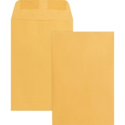 Business Source Durable Kraft Catalog Envelopes - Catalog - 6in Width x 9in Length - 24 lb - Gummed - Kraft - 500 / Box - Kraft