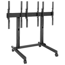 Load image into Gallery viewer, Chief FUSION 3 x 1 Portrait Micro-Adjustable Large Freestanding Video Wall Cart - Up to 46in Screen Support - 375 lb Load Capacity - Flat Panel Display Type Supported68in Width - Floor Stand - Black