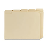 Oxford 1/5-Cut File Folders, Letter Size, Manila, Box Of 100
