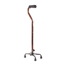 Load image into Gallery viewer, DMI Small-Base Adjustable Quad Canes, 38inH x 6inW x 8inD, Copper Swirl, Pack Of 2