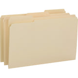 Smead Folders With Reinforced Tab, Legal Size, 3/4in Expansion, 1/3 Tab Cut, Manila, Box Of 100