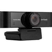 Load image into Gallery viewer, ViewSonic VB-CAM-001 Full HD 1080p USB Web Camera w/ Dual Stereo Microphone with Auto Noise Reduction,110 Degree Ultra-Wide Lens for Zoom/Teams/Skype Conferencing and Video Calls on PC and Mac - VB-CAM-001 Webcam - 2.1 Megapixel - 30 fps - Black - USB 2.0