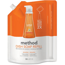 Load image into Gallery viewer, Method Dish Soap Refill - Gel - 36 fl oz (1.1 quart) - Clementine Scent - 6 / Carton - Orange