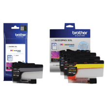 Load image into Gallery viewer, Brother LC3033 INKvestment Black; Cyan; Magenta; Yellow Super-High-Yield Ink Tanks, Pack Of 4, LC3033SET-OD