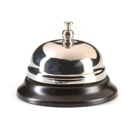 Ashley Productions Desk Call Bells, 3in, Silver, Pack Of 5
