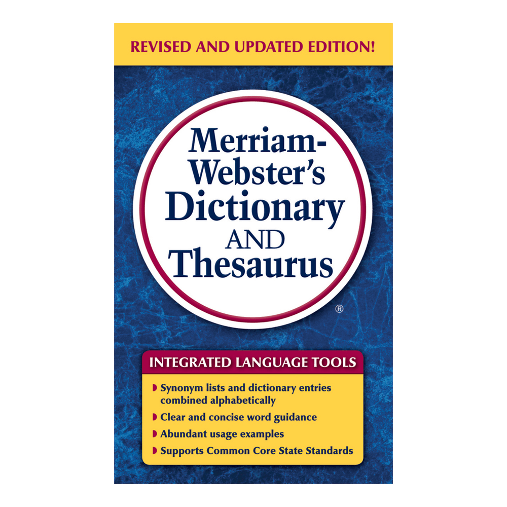 Merriam-Websters Dictionary And Thesaurus, Mass Market, Pack Of 3