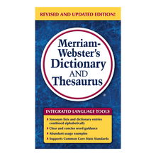 Load image into Gallery viewer, Merriam-Websters Dictionary And Thesaurus, Mass Market, Pack Of 3