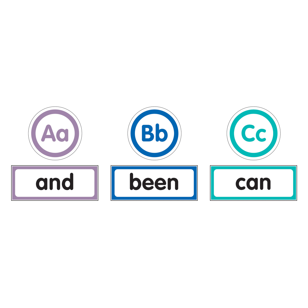 Schoolgirl Style Just Teach Bulletin Board Set, Word Wall, Pre-K - Grade 2, Pack Of 202