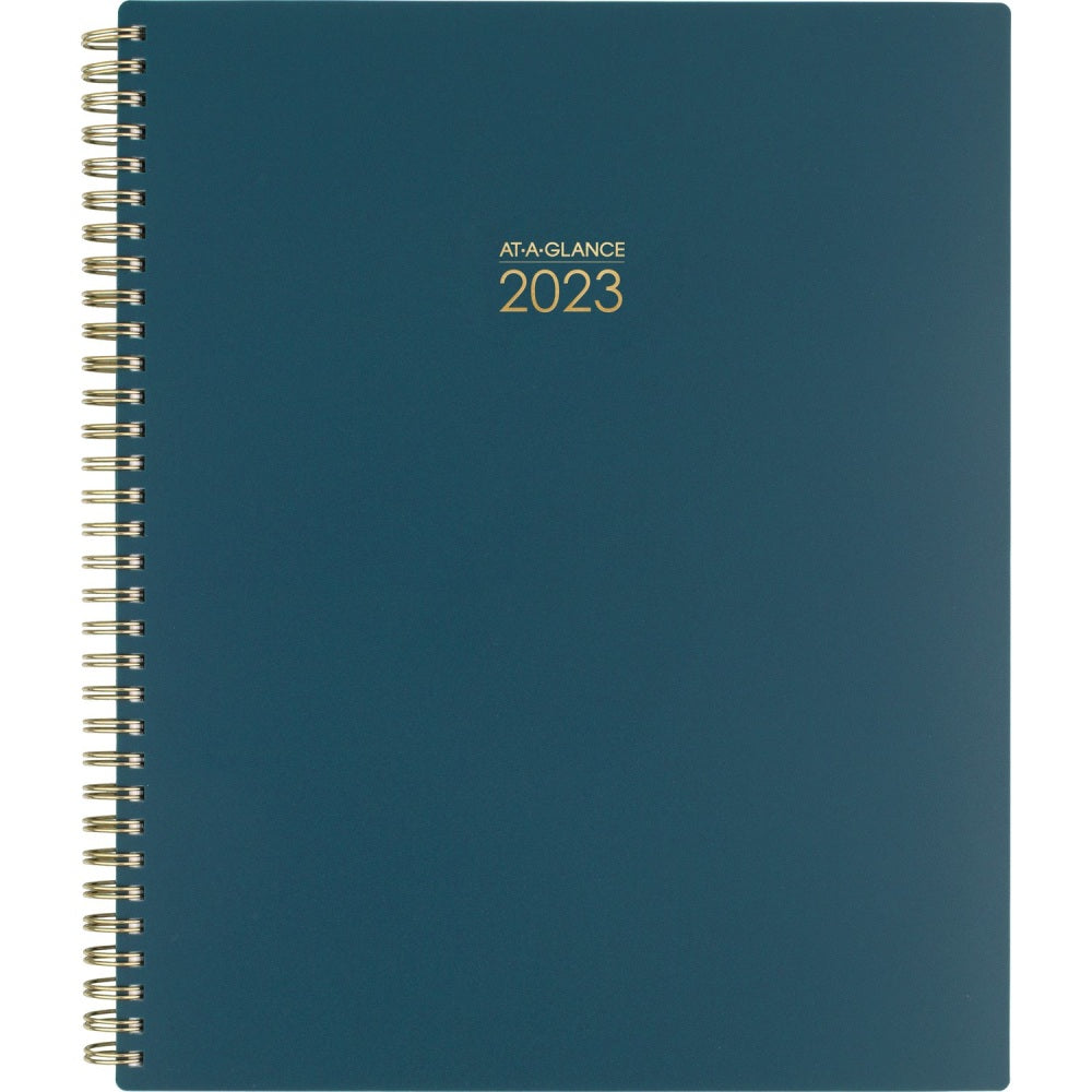 2023-2024 AT-A-GLANCE Harmony RY Weekly Monthly Planner, Teal, Large, 8 1/2in x 11in