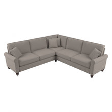 Load image into Gallery viewer, Bush Furniture Hudson 99inW L-Shaped Sectional Couch, Beige Herringbone, Standard Delivery