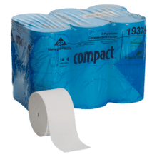 Load image into Gallery viewer, Georgia-Pacific Coreless 2-Ply Toilet Paper, 1500 Sheets Per Roll, 18 Rolls Per Pack