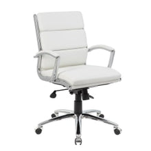 Load image into Gallery viewer, Boss Office Products Caressoft Mid-Back Chair, White