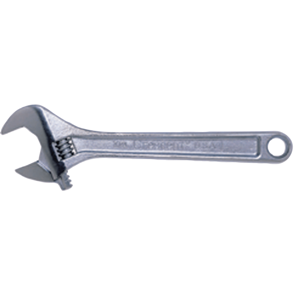 Chrome Adjustable Wrenches, 6 in Long, 15/16 in Opening, Chrome