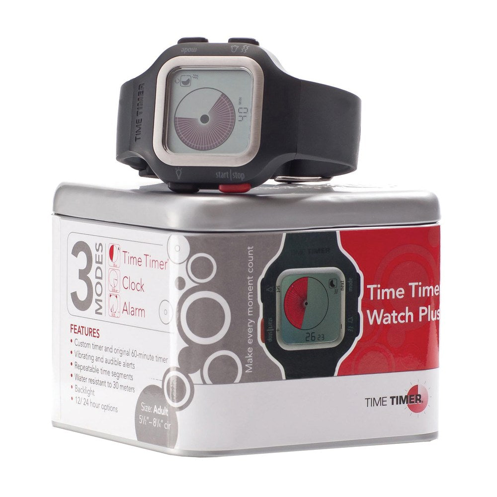 Time Timer Watch Plus, Large, Grey